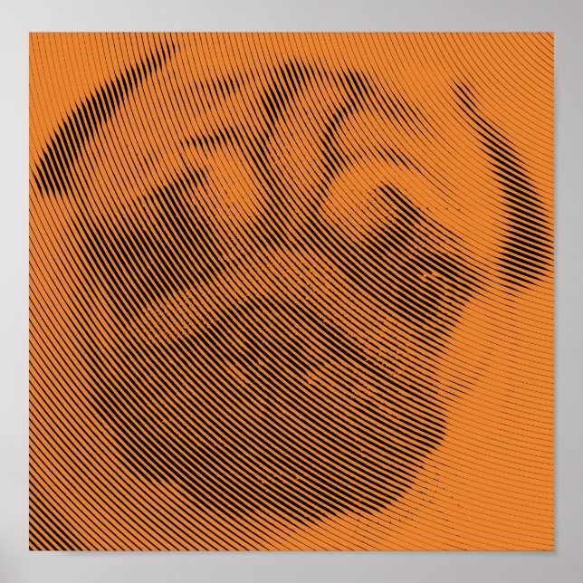 Póster Pug Face (Frente)