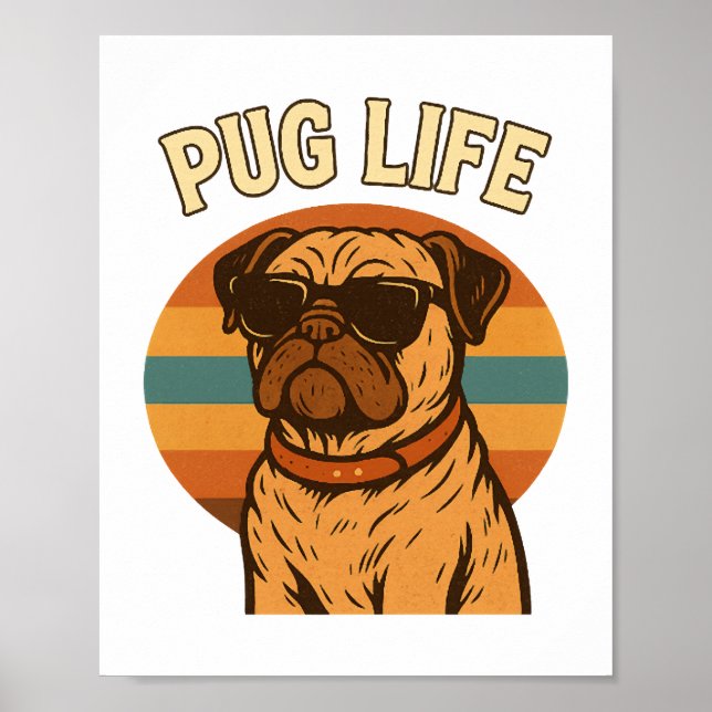 Poster Pug Life (Frente)