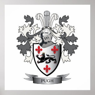 Póster Pugh Family Crest Coat of Arms