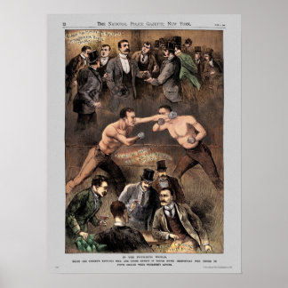 Poster Pugilista da Gazeta Policial