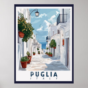 Poster Puglia, Itália: A Retro