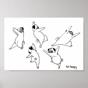 Póster Pugs da dança