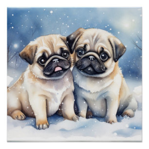 Póster Pugs de Corte