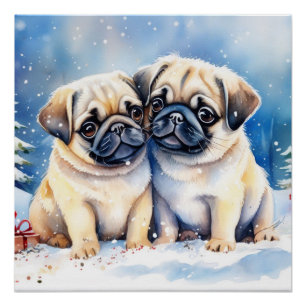 Póster Pugs de Corte
