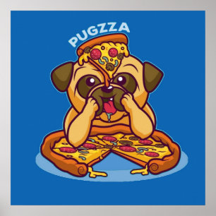 Poster Pugzza, Pizza Pug