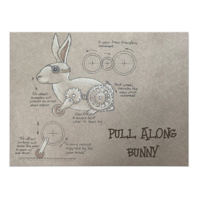 Póster Pull Along Bunny Poster (Frente)