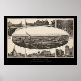 Poster Pullman, Chicago (cerca de 1880)