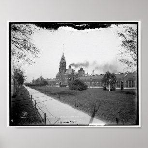 Poster Pullman Palace Car Co., Pullman, Illinois c1900