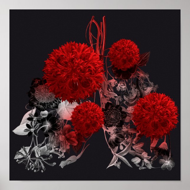 Poster Pulmões Florais (Frente)