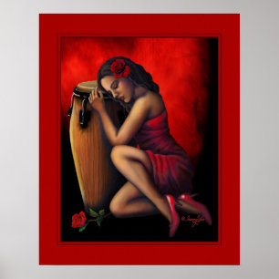 Póster Pulsação do coração da salsa