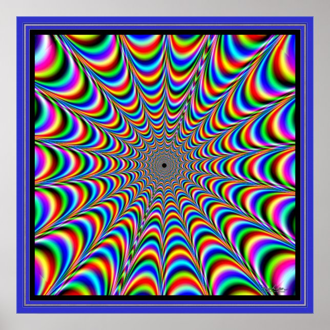 Póster Pulsando Aranha de Cores (Frente)