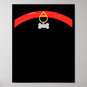 Poster Pulseira de Osso com Estampa de Pata Assustadora d