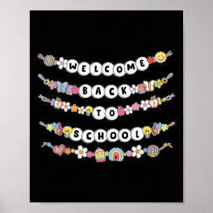 Poster Pulseiras de Boas-Vindas de Volta à Escola 1º Dia