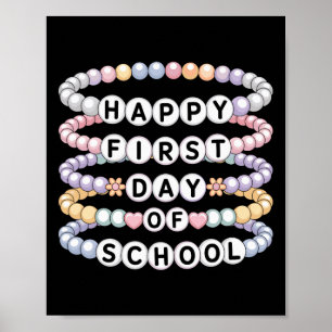 Poster Pulseiras de Boas-Vindas de Volta à Escola Primeir