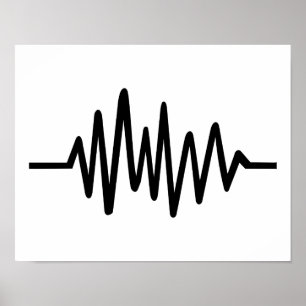 Poster Pulso da música da freqüência