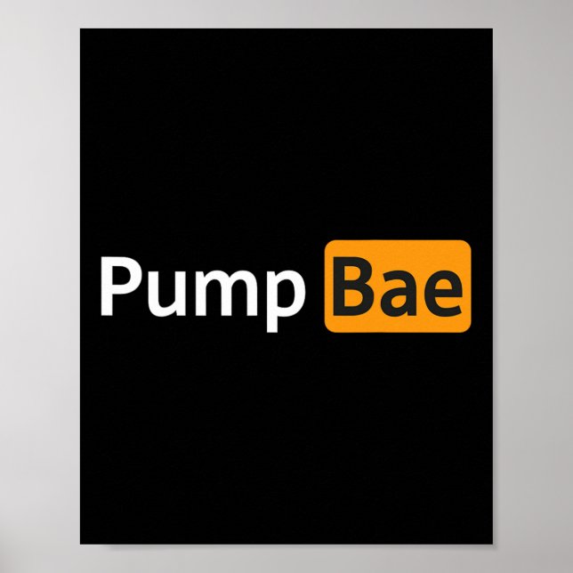 Poster Pump Bae Funny Gym Bodybuilding (Frente)