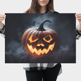 Poster Pumpkin assustador do Halloween