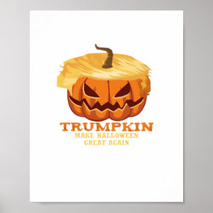 Poster Pumpkin de Dias de as Bruxas engraçados Trumpkin -