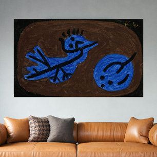 Poster Pumpkin de pássaro azul - Paul Klee 1939