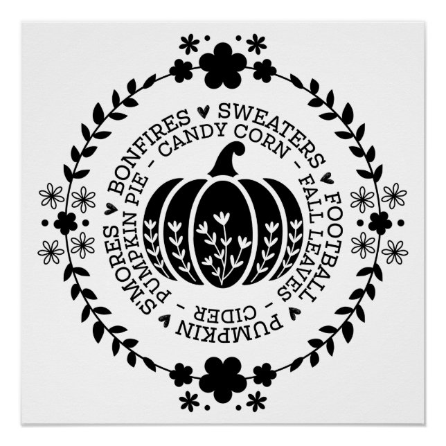 Póster Pumpkin-Digital Download Poster (Frente)