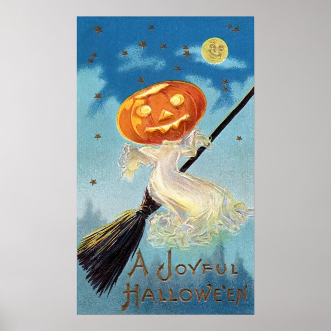 Poster Pumpkin Ghost Witch (Frente)