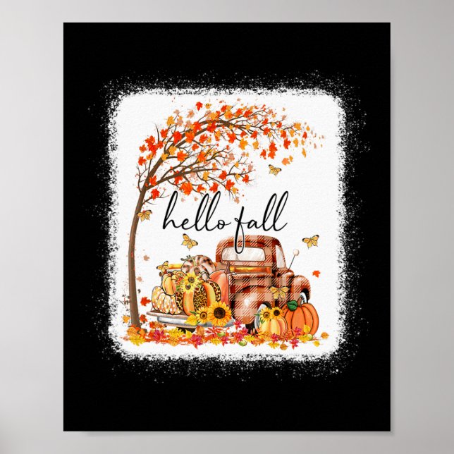 Poster Pumpkin Leopard Alô Queda Feliz Queda Queda (Frente)