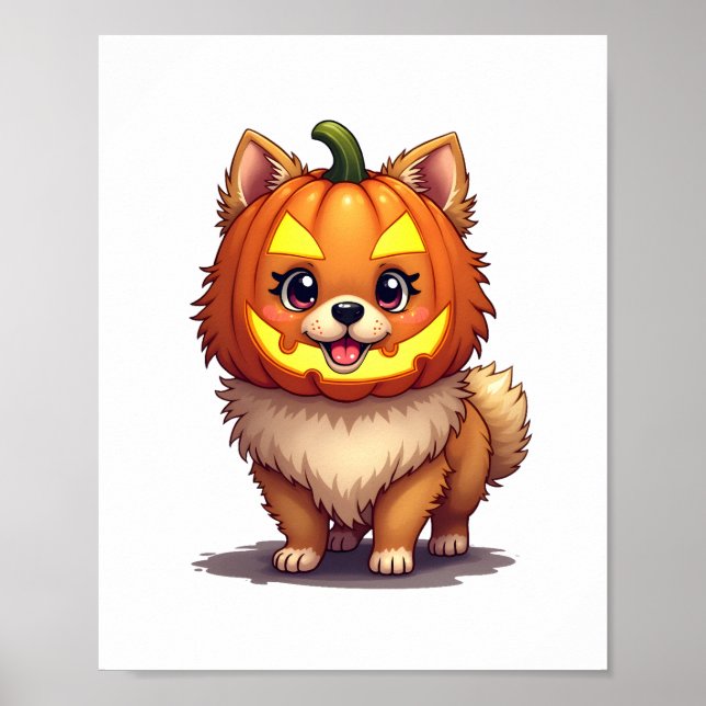 Poster Pumpkin Máscara Pomerânia (Frente)
