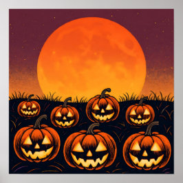 Poster Pumpkin Moonrise