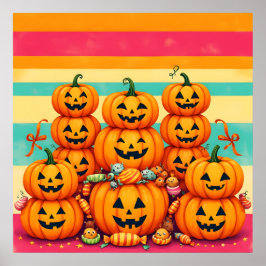 Poster Pumpkin Parade Sunset