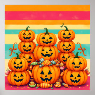 Poster Pumpkin Parade Sunset