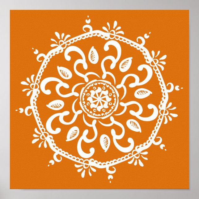 Poster Pumpkin Pie Mandala (Frente)