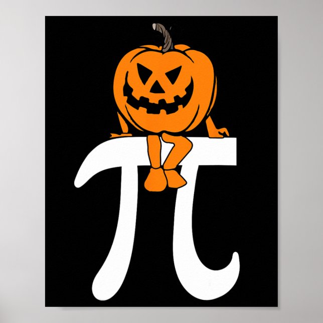Poster Pumpkin Pie Math Dia de as Bruxas engraçado Ação d (Frente)