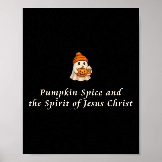 Poster Pumpkin Sce E O Srit De Jesus Cristo (Frente)