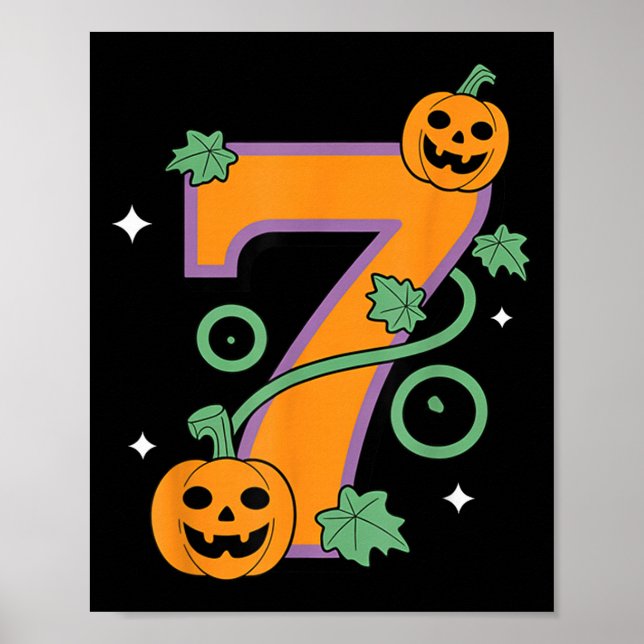 Poster Pumpkin Six Seven 67 Matching 7 Halloween Couple  (Frente)