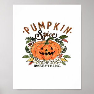 Poster Pumpkin Spice All - Coleção de Halloween