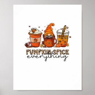 Poster Pumpkin Spice All - Engraçado Design de Férias