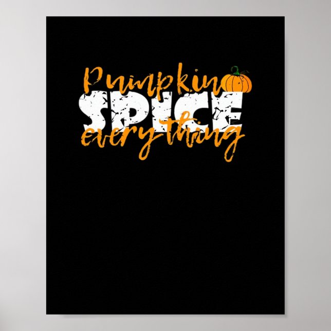 Poster Pumpkin Spice All Halloween Engraçado (Frente)