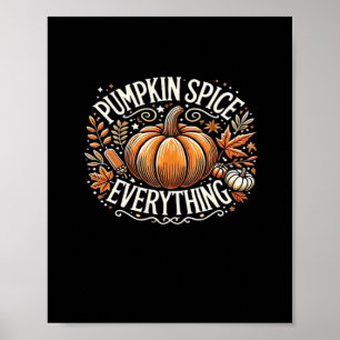 Poster Pumpkin Spice All Slogan Cote