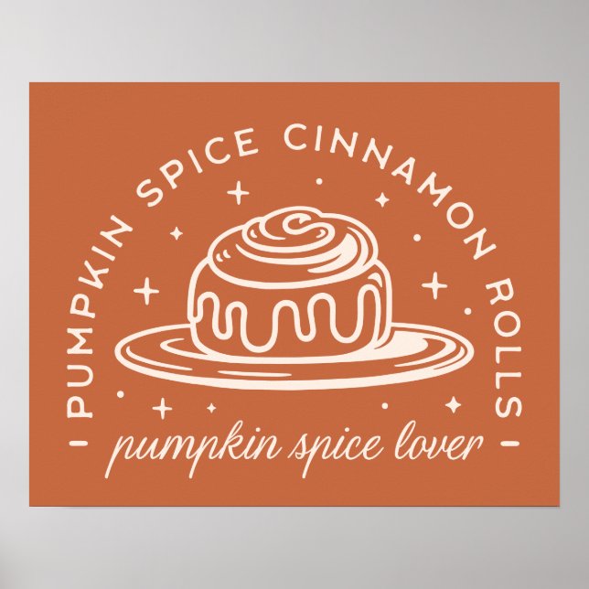 Poster Pumpkin Spice Cinnamon Rolls (Frente)