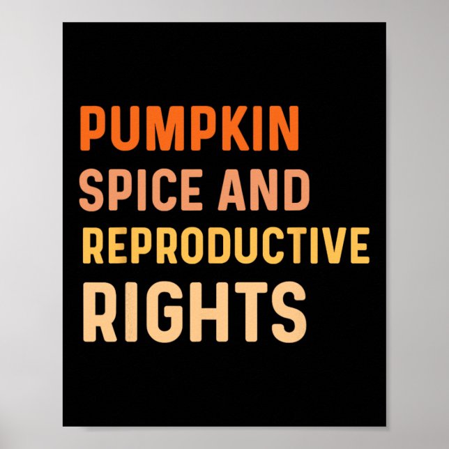 Poster Pumpkin Spice E Direitos Reprodutivos Caiem Femini (Frente)