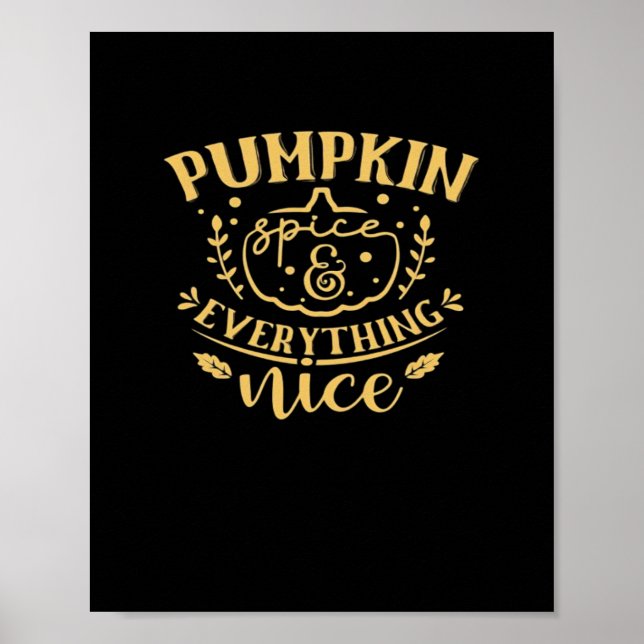 Poster Pumpkin Spice E Tudo Bem (Frente)