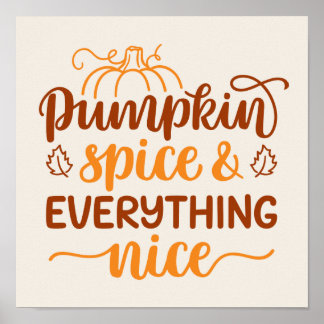Poster Pumpkin Spice e tudo de bom