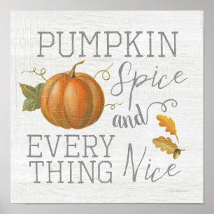 Poster Pumpkin Spice e tudo de bom