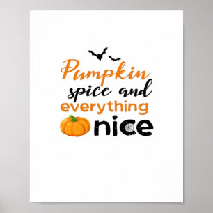 Poster Pumpkin Spice E Tudo Muito Bem, Halloween, Pump