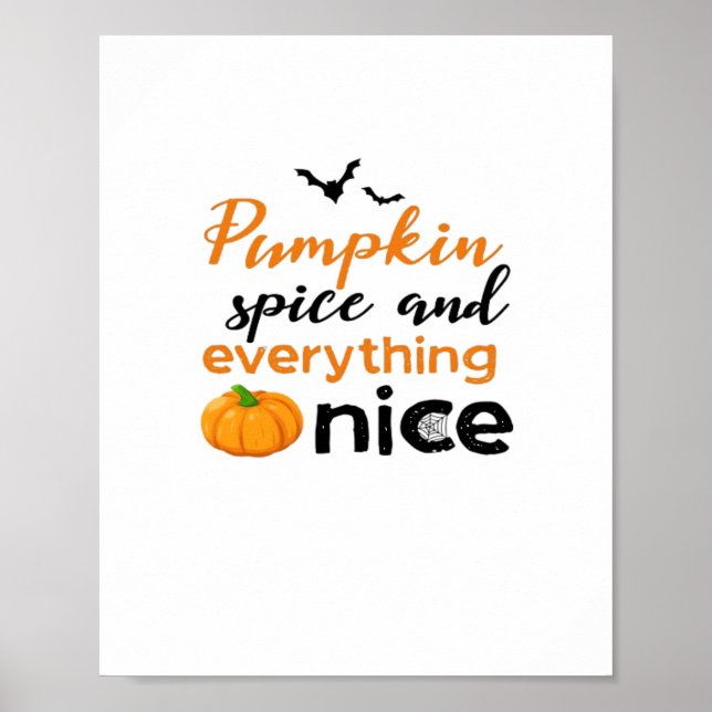 Poster Pumpkin Spice E Tudo Muito Bem, Halloween, Pump (Frente)
