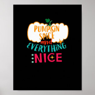 Poster Pumpkin Spice E Tudo O Que Adoramos A Família Autu