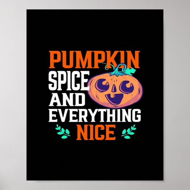 Poster Pumpkin Spice E Tudo Que É Bastante Essencial (Frente)