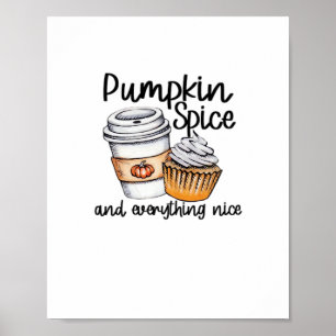 Poster Pumpkin Spice E Tudo Que É Bonito E Engraçado