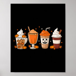 Poster Pumpkin Spice Latte Queda Coffee Pumpkin Spice tha