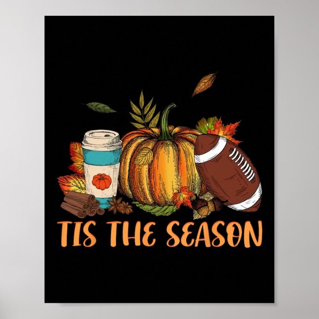 Poster Pumpkin Spice Pegbyll Este É O Prêmio De Queda (Frente)